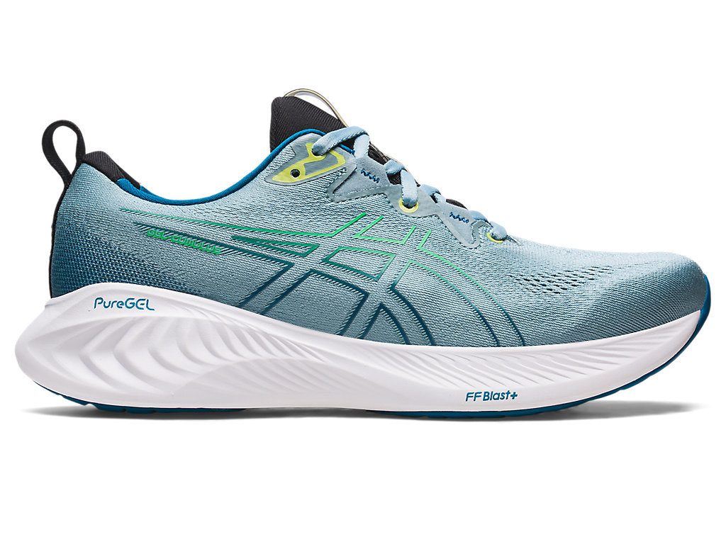 Men's Asics Gel-Cumulus 25, Light Steel/Cilantro, 11 D Medium