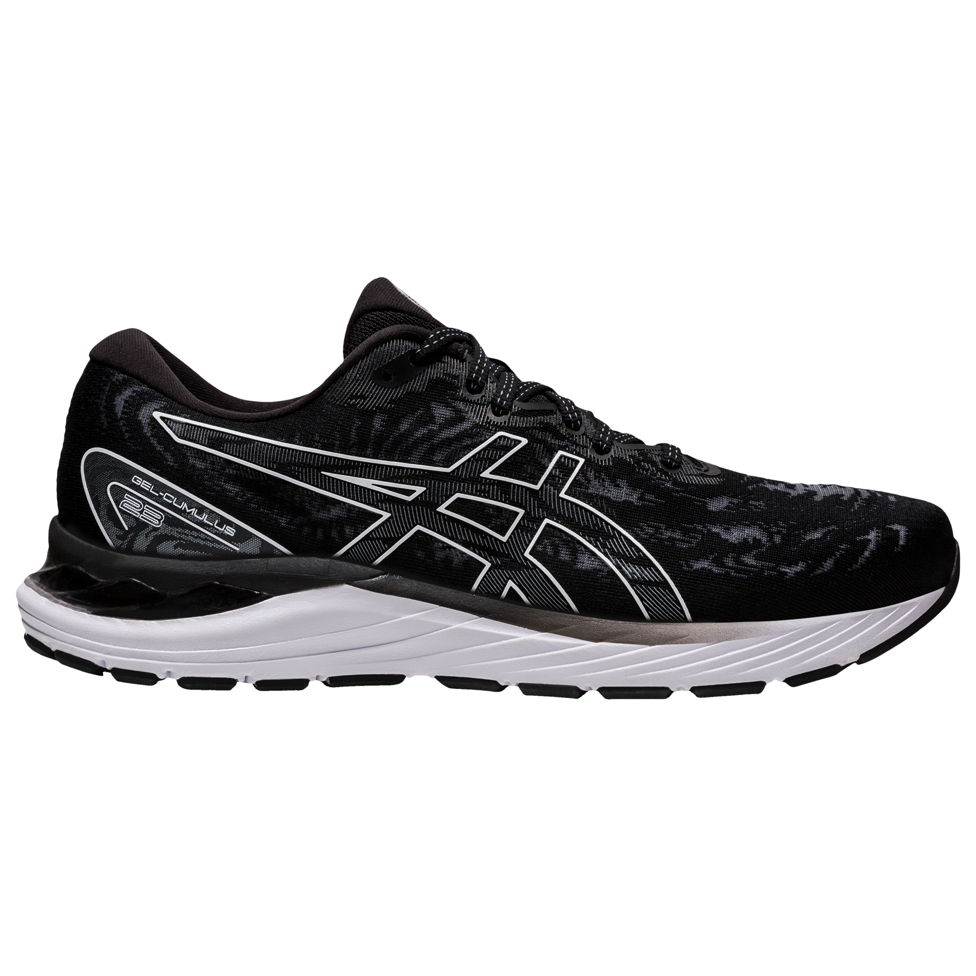 Men's Asics Gel-Cumulus 23, Black/White, 10 D Medium