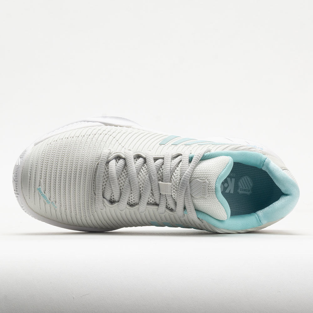K-Swiss Hypercourt Express 2 Women's  Vaporous Gray/White/Blue Glow
