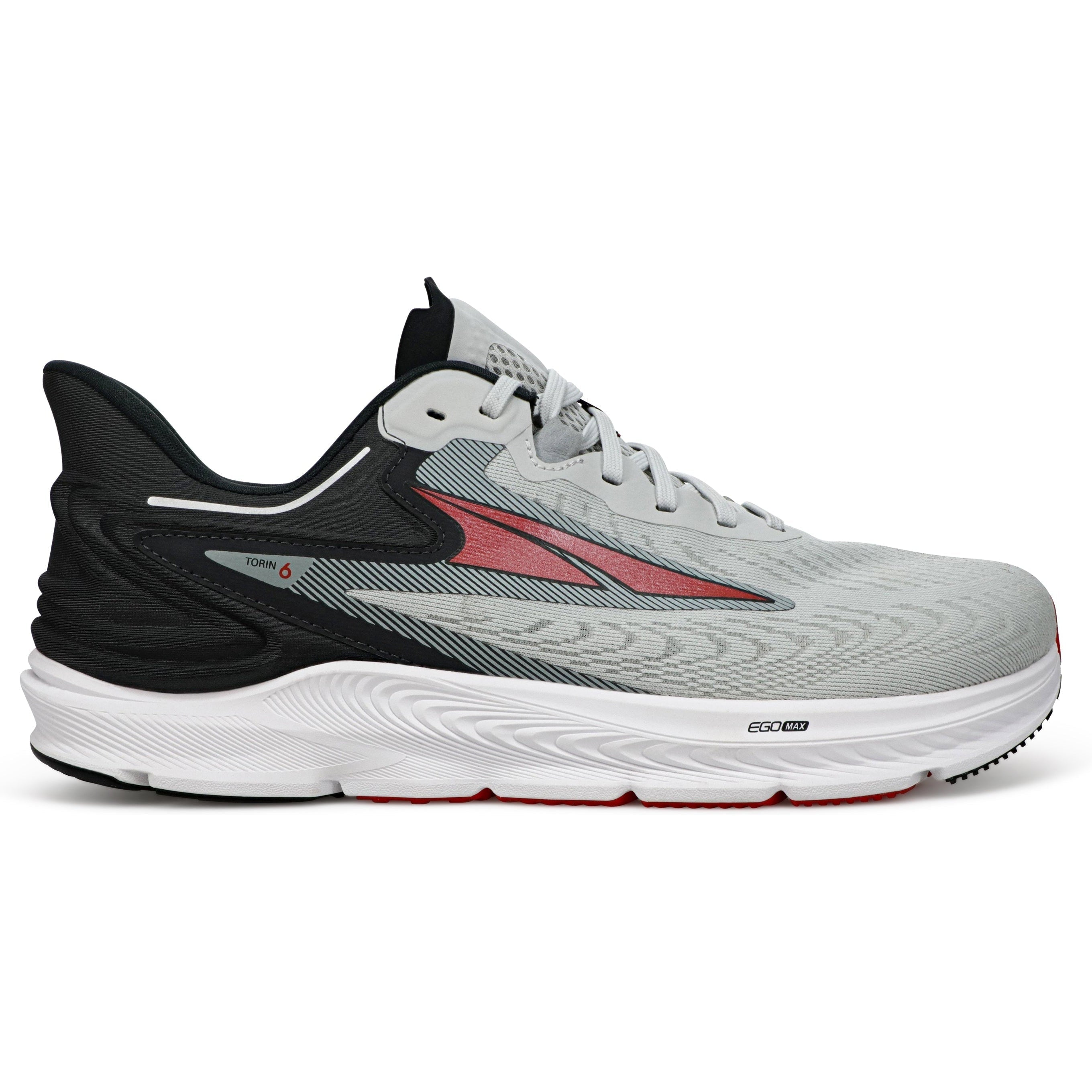 Men's Altra Torin 6, Gray/Red, 9.5 D Medium