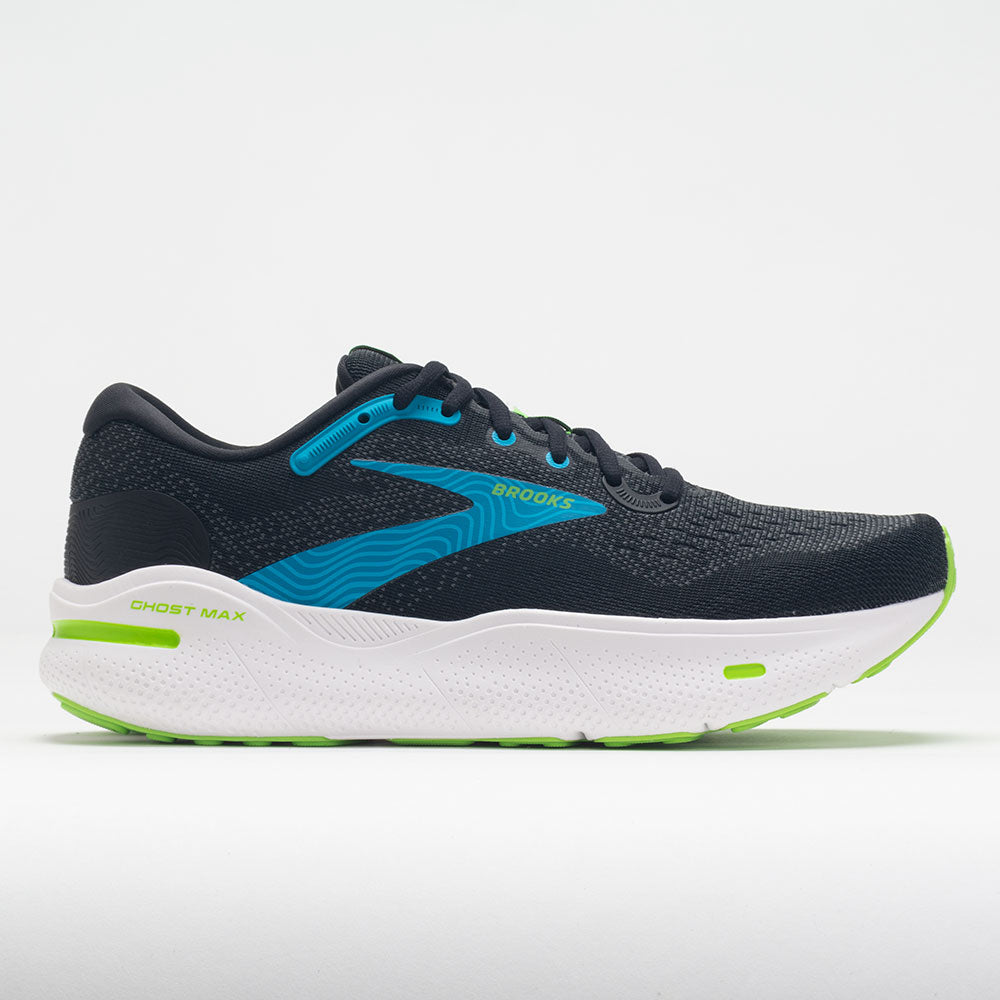 Brooks Ghost Max Men's  Black/Atomic Blue/Jasmine
