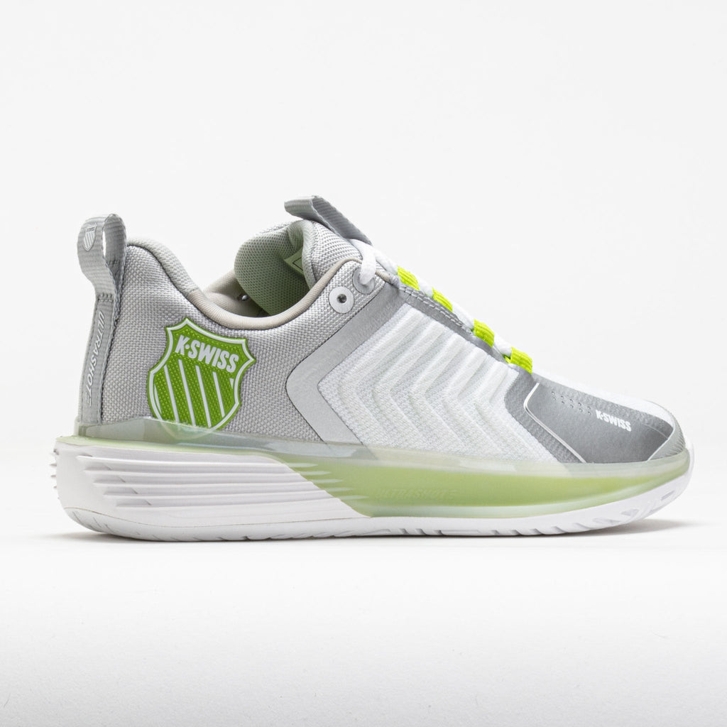 K-Swiss Ultrashot 3 Women's  White/Gray Violet/Lime Green