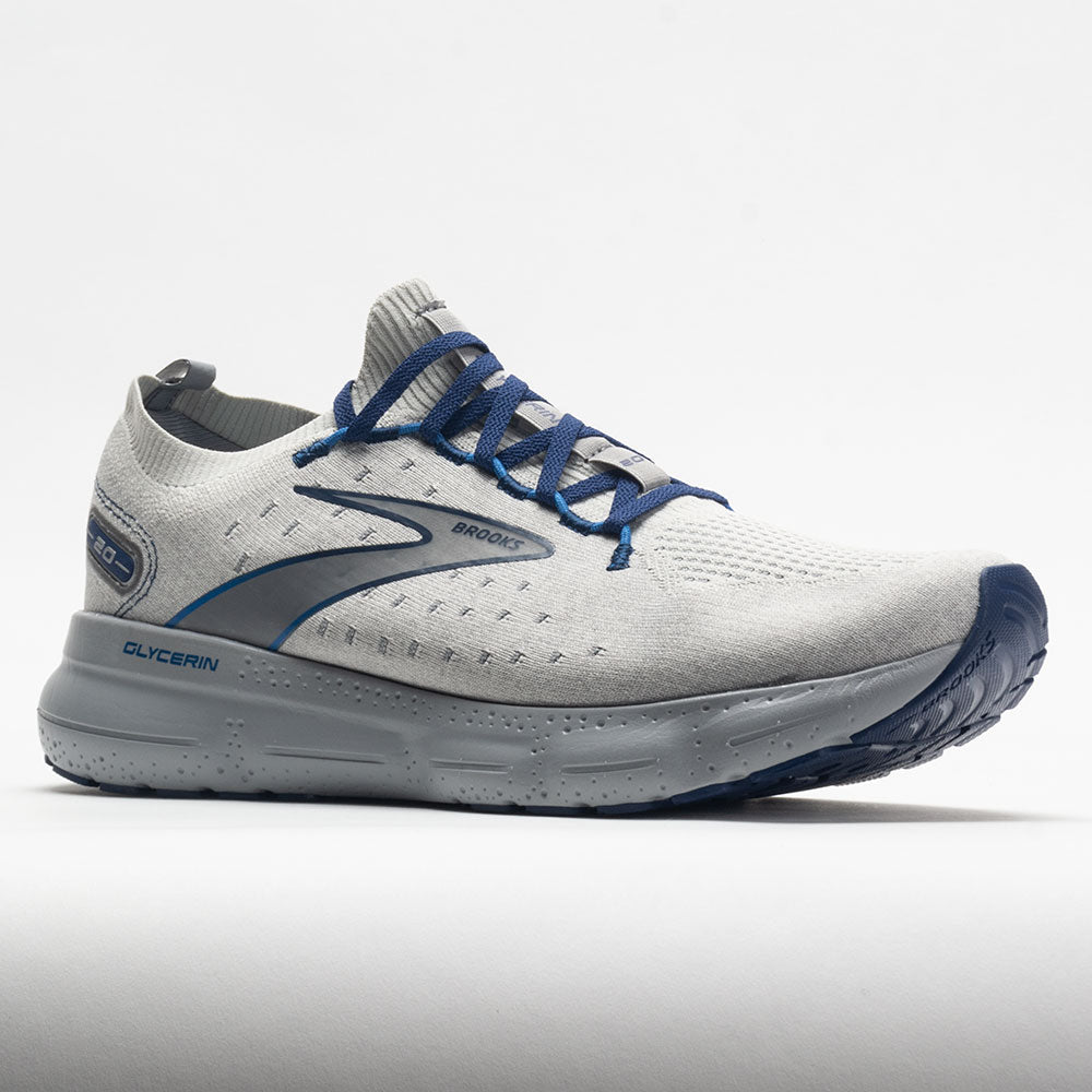 Brooks Glycerin StealthFit 20 Men's  Oyster/Alloy/Blue Depths